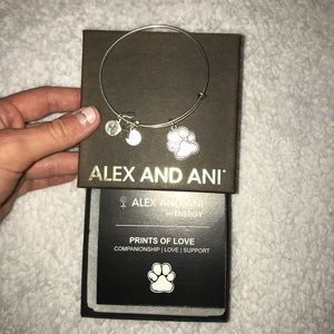 Silver Prints of Love Alex and Ani Bracelet